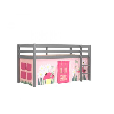 Lit Enfant Surélevé + Rideau de lit Spring VIPACK