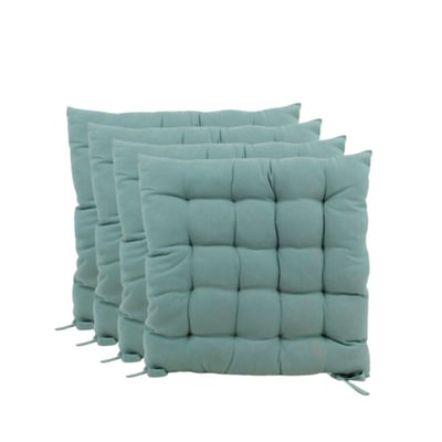Lot de 4 galettes de chaise 40x40cm ORNAMI