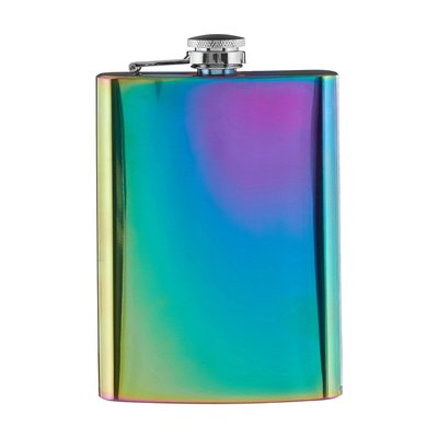 Hip Flask in Oil Slick Finish, 8oz SO'HOME