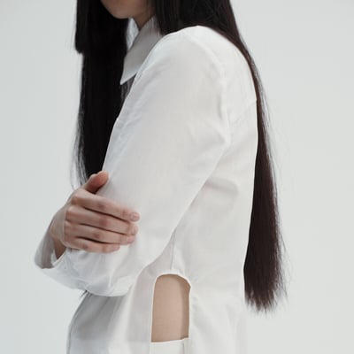 Unisex Cotton Shirt with Long Sleeves ALAN CLERC X LA REDOUTE