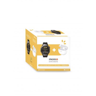 Montre connectée Pack Watch GT5Pro 46mm Noir +Buds Blancs HUAWEI