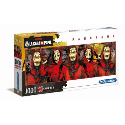 La casa de papel - panorama 1000 pièces CLEMENTONI