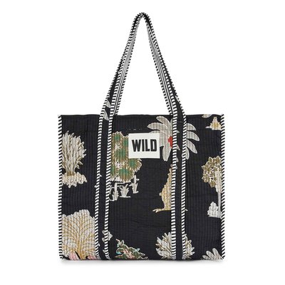 Sac cabas coton matelassé imprimé BAUTISTA WILD