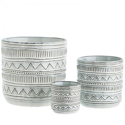 Lot de 3 pots de fleurs Zira MADAM STOLTZ
