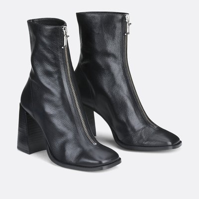 Botas de piel con cremallera Vandana JONAK