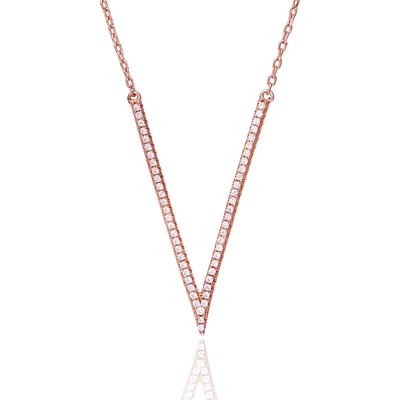 Collier en argent 925 et oxyde de zirconium SQUARE