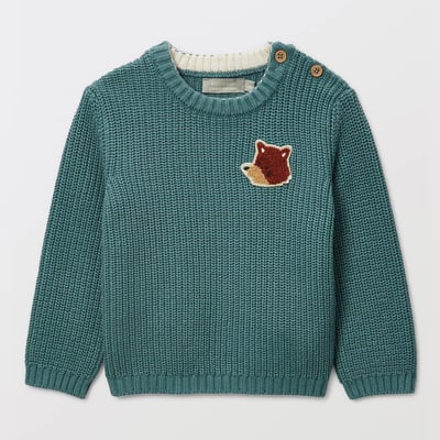 Pull avec patch en coton BOUT'CHOU