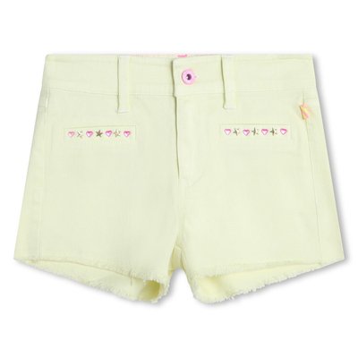 Short frangé en sergé de coton BILLIEBLUSH