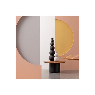 Table basse ronde contemporaine D70 en acacia - SAJO HELLIN, DEPUIS 1862