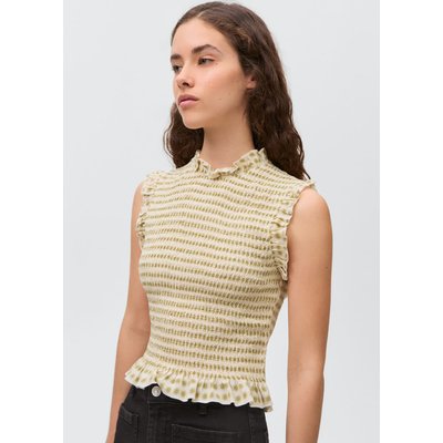Blouse imprimée à volants MANGO TEEN