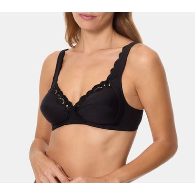 Soutien-gorge H&M Noir à Rayures - Taille 36C - Push-up Avec Armatures - Occasion Très Bon état