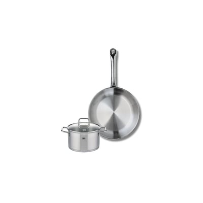 Batterie de cuisine 1 poêle 24cm + 1 faitout 14cm PROFI CITRIN ELO