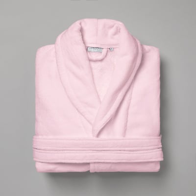 Peignoir en Velours de Coton collection SANTORIN Rose COTTON & CO