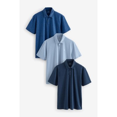 Polos en jersey à manches courtes, lot de 3 NEXT
