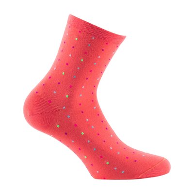 Socquettes en coton et plumetis coloré MADE IN FRANCE KINDY