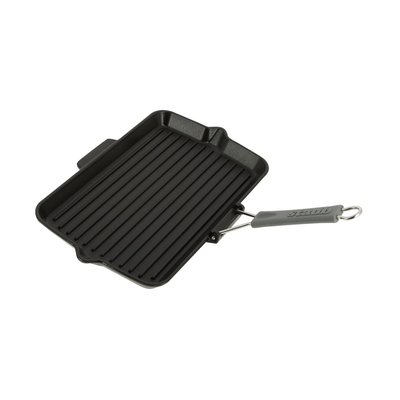 Grill Rectangulaire En Fonte Poignée Rétractable - 34 Cm STAUB