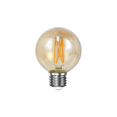 Ampoule globe 6 cm ambrée LED filament lumière chaude (E27) PIER IMPORT