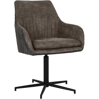 Fauteuil pivotant en cuir, Lucy Stoelen RECOLLECTION
