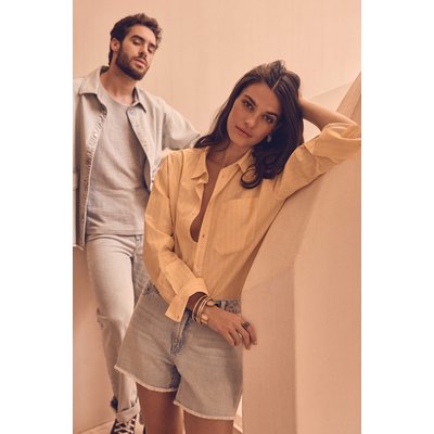 Chemisier manches longues coton Brulant Maison 123