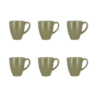 Lot de 6 mugs 37cl en grès, TURBOLINO NOVASTYL