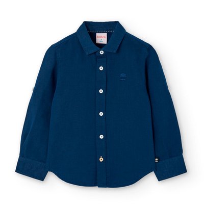 Chemise unie à manches longues BOBOLI