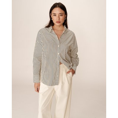 Chemise rayée oversize broderie poignet, PARSONS GRACE & MILA