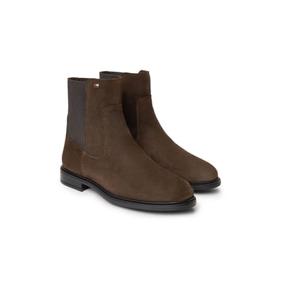 Stivaletti piatti in pelle scamosciata TOMMY HILFIGER