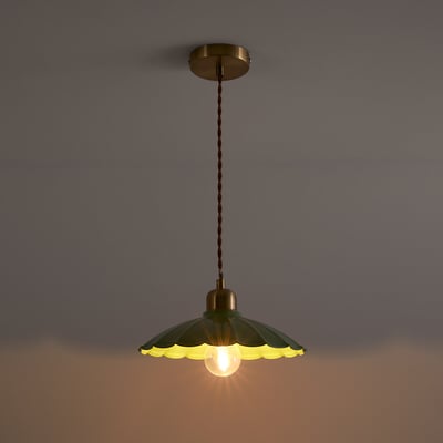 Geschulpte ijzeren metalen hanglamp, Festonia LA REDOUTE INTERIEURS