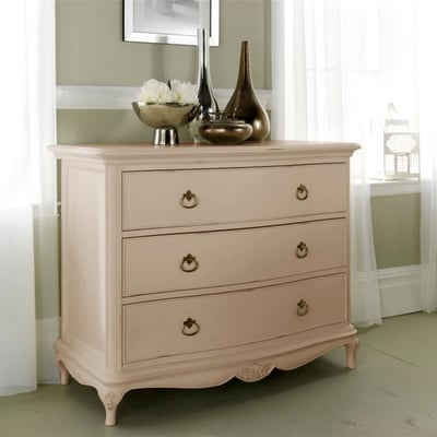 Ivory French-Vintage 3 Drawer Low Chest WILLIS & GAMBIER