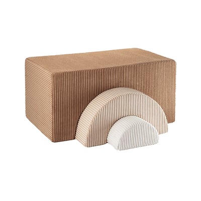 Ensemble de Jeu Enfant - Arc-en-ciel - Pouf Velours Côtelé WIGIWAMA