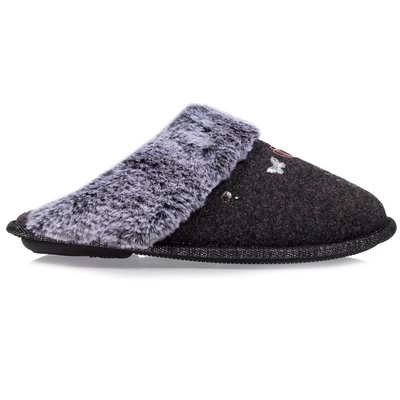 Chaussons Mules ultra confortables, bordure en imitation fourrure ISOTONER