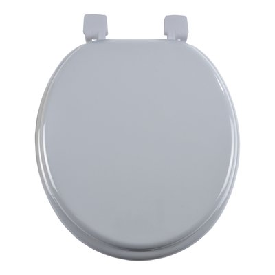 Abattant WC Gris MDF – Charnières Plastiques – 47 x 37 cm EDEN