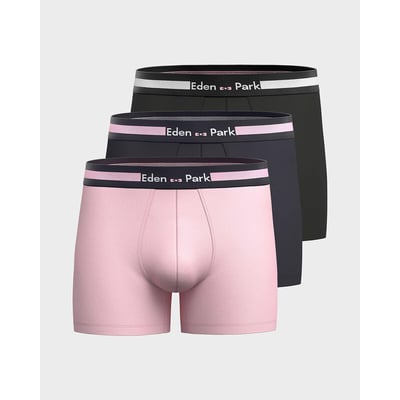 Lot de 3 boxers unis EDEN PARK