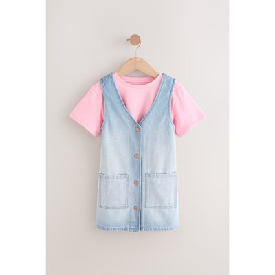 Robe chasuble et t-shirt ensemble NEXT