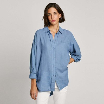 Chemise Coupe Decontractée À Logo Brodé PEPE JEANS