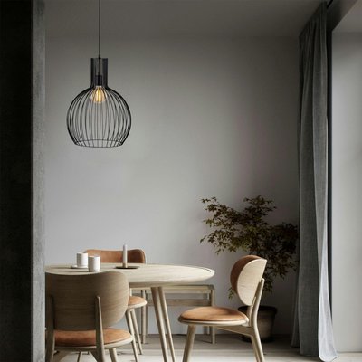 Suspension noire filaire – design globe moderne ERZIN PIER IMPORT