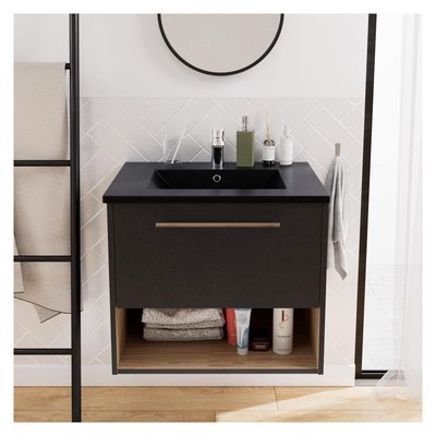 Meuble simple vasque +robinet NIKA MOB IN