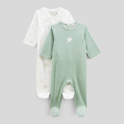 Lot de 2 dors-bien en velours BOUT'CHOU