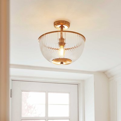 Sommerby Vintage-Style Glass Dome Ceiling Light ÉDITÉ