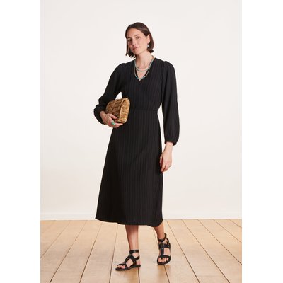 Robe longue portefeuille cintrée LA FEE MARABOUTEE