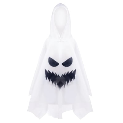 Déguisement enfant poncho à capuche fantôme Halloween GREAT PRETENDERS