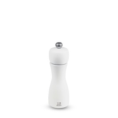 Moulin à sel manuel en bois couleur blanc mat 15 cm Tahiti PEUGEOT