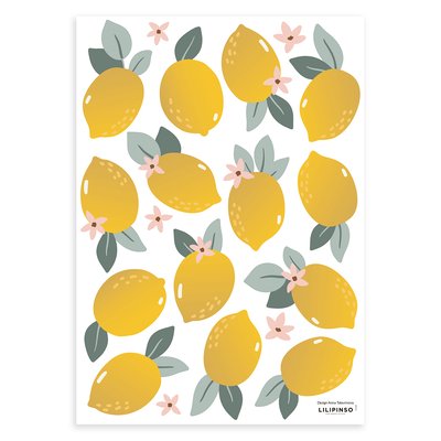 Stickers muraux les citrons LOUISE LILIPINSO