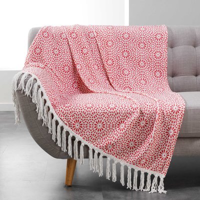 Plaid Couverture à franges Collection Tunis DOUCEUR D'INTÉRIEUR
