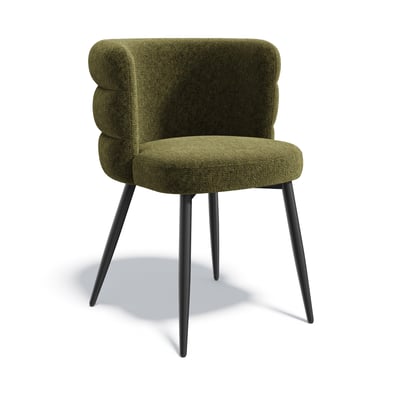 Lot de 2 chaises en velours texturé CHELSEA SIA HOME