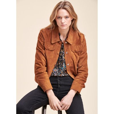 Blouson court en daim LA FEE MARABOUTEE