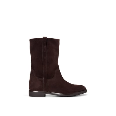 Bottes mi-hautes, modèle Wendy en cuir velours souple MARC O'POLO