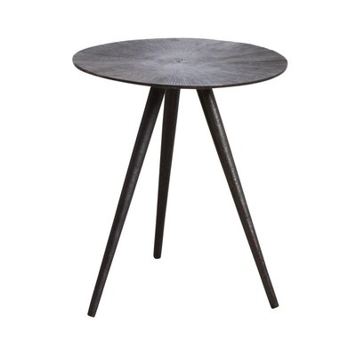 Table ronde métal zinc antique Diamètre 36cm AUBRY GASPARD