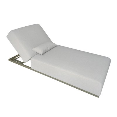 Transat inclinable 216cm en aluminium Kaki clair CAVALLO WILSA GARDEN