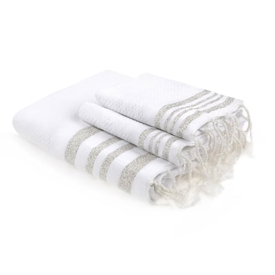 Foutas de bain (1+2) coton HAMPTONS FEBRONIE